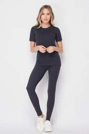 Butter Soft Brushed Casual Leggings Set