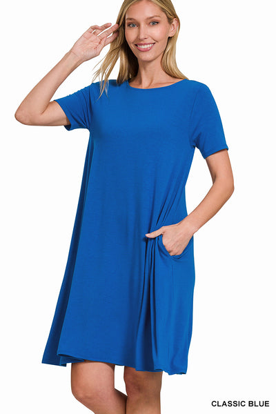 Back to Basics Short Sleeve Flared Dress