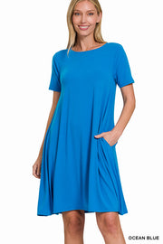 Back to Basics Short Sleeve Flared Dress