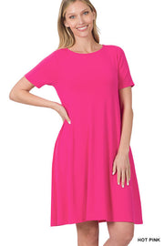 Back to Basics Short Sleeve Flared Dress